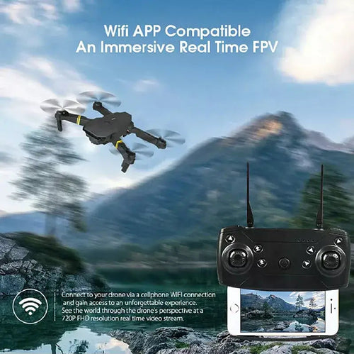 Foldable HD Camera Drone with WiFi FPV & One-Key Control