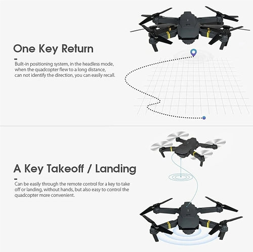 Foldable HD Camera Drone with WiFi FPV & One-Key Control