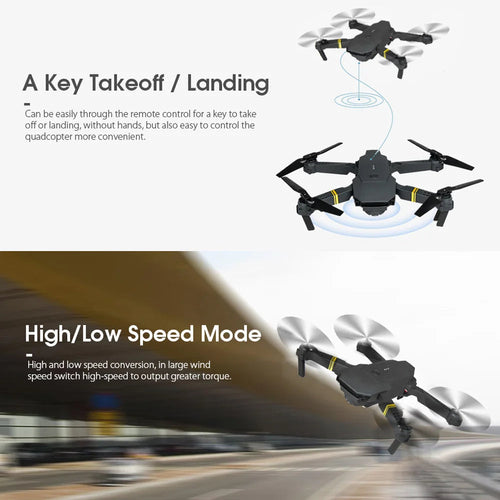 Foldable HD Camera Drone with WiFi FPV & One-Key Control