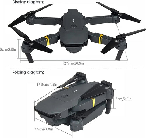 Foldable HD Camera Drone with WiFi FPV & One-Key Control